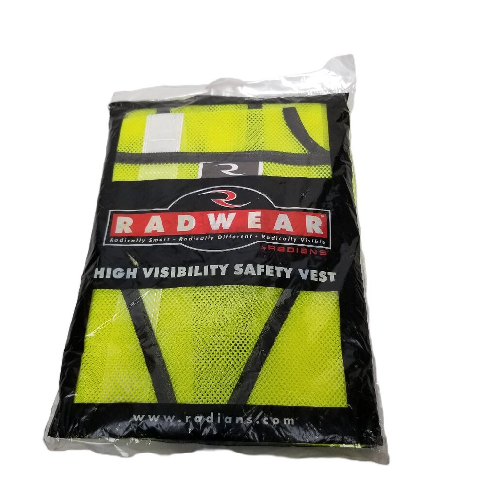 Radians Safety Vest High Visibility Yellow Mesh Reflective Universal Workwear